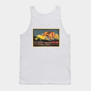 1922 Spanish Grand Prix Automobile Race, Barcelona - Vintage Poster Design Tank Top